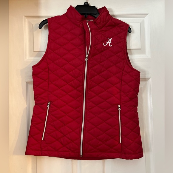 Colosseum Jackets & Blazers - Colosseum Crimson Tide A logo puff vest size L